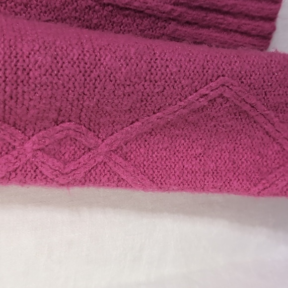 Rubber Doll Hot Pink Wool Blend Buttoned Cardigan Size Small - Picture 4 of 5